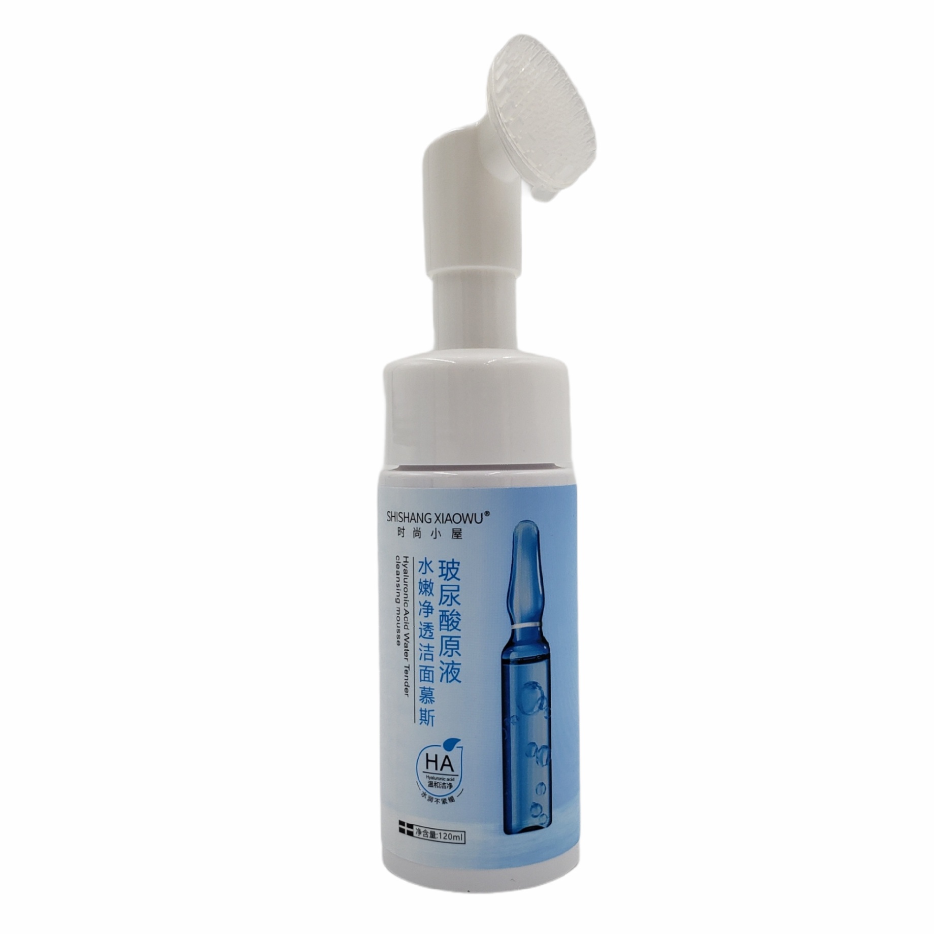 Limpiador facial en espuma con acido hialuronico 120ml