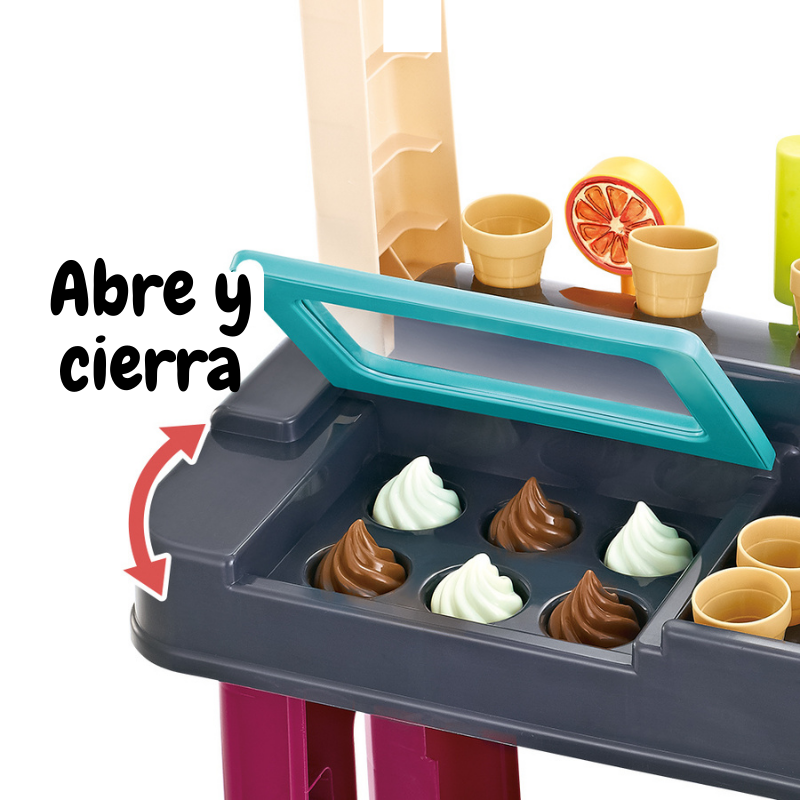 Chicos - Bio Supermarket Tienda De Juguete Con Sonidos Y 20 Accesorios:  Fruta, Verdura, Tarjetas De Crédito