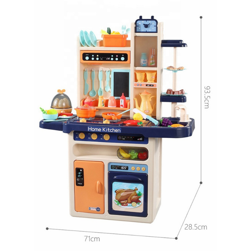 Set de cocina juguete Simulation Kitchen 65 piezas con luz y sonido